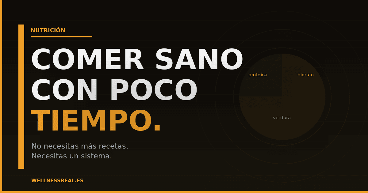 Comer sano con poco tiempo - WellnessReal